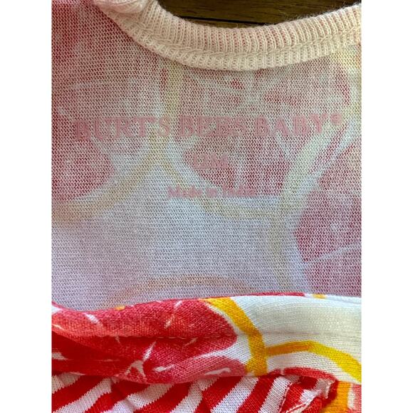 NWT Burt's Bees Cotton Terry Organic Grapefruit Tank Top Short Set Baby Girl 12M - Picture 6 of 12